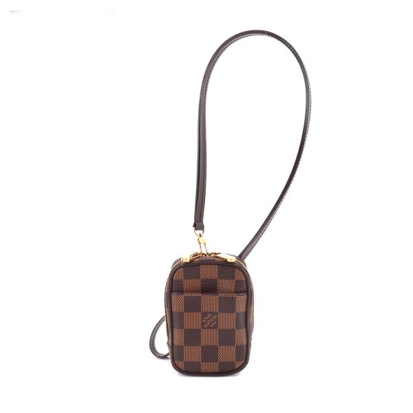 1 Louis Vuitton Damier Etui Okapi PM Pouch Ebene Gold Hardware