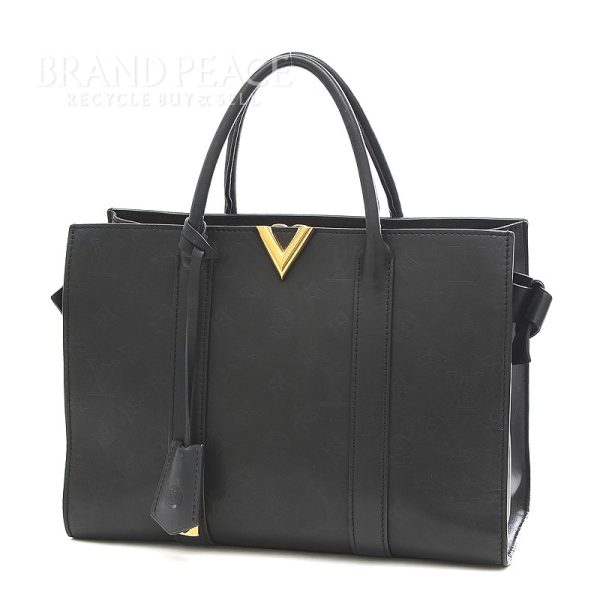 1 Louis Vuitton Monogram Very Tote MM Shoulder Bag Noir Black