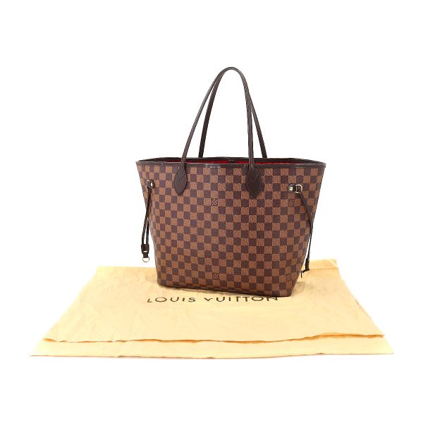 10 Louis Vuitton Damier Neverfull MM Tote Bag Ebene