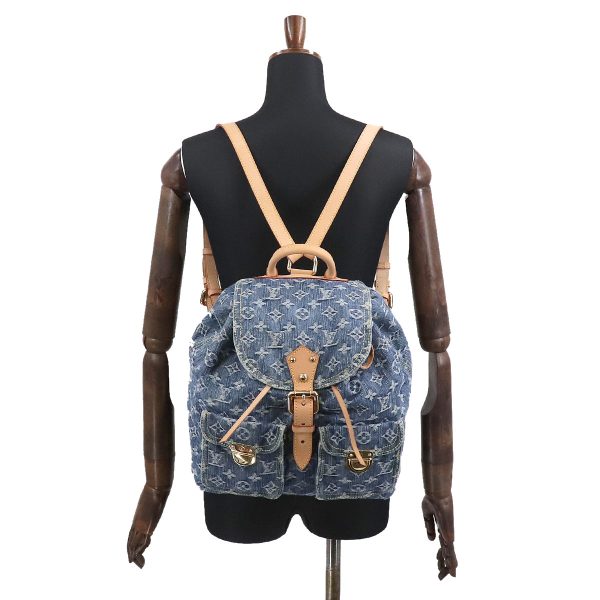 10 Louis Vuitton Monogram Denim Sac GM Backpack Rucksack Blue