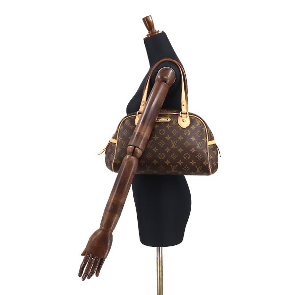 10 Louis Vuitton Monogram Montorgueil PM Hand Bag Brown