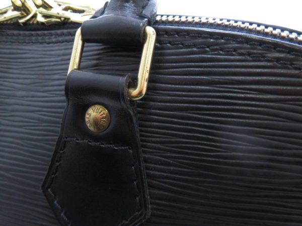 10 Louis Vuitton Alma PM Handbag Noir Epi