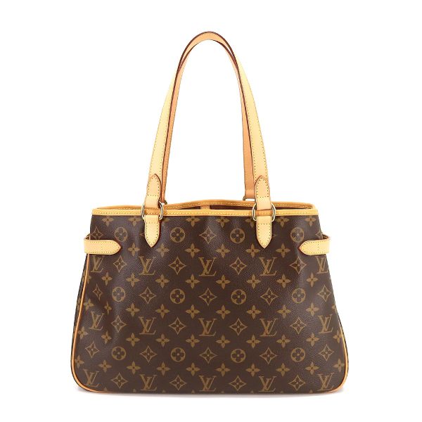 2 Louis Vuitton Monogram Batignolles Horizontal Tote Bag Brown Gold Metal Fittings