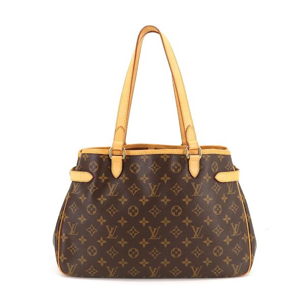 2 Louis Vuitton Monogram Batignolle Orizontal Tote Bag Brown Gold Metal Fittings