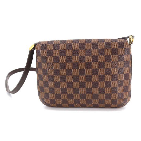 2 Louis Vuitton Damier Musette Tango Long Shoulder Bag Ebene