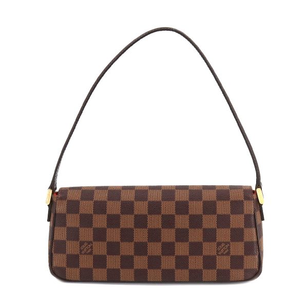 2 Louis Vuitton Damier Recolator Shoulder Bag Ebene Brown Gold Hardware