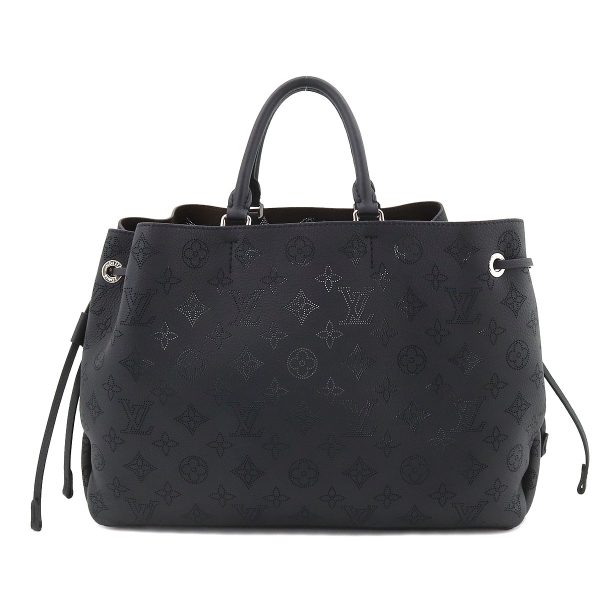 2 Louis Vuitton Mahina Bell Shoulder Bag Leather Noir Black