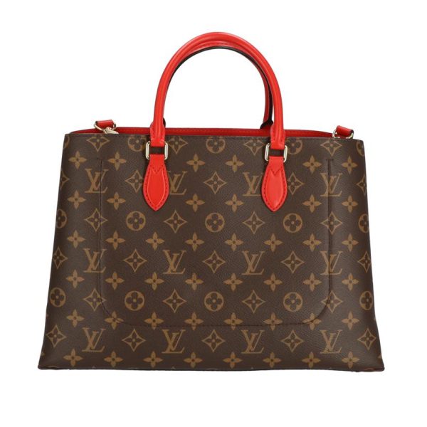 2 Louis Vuitton Flower Tote Bag Monogram Coquelicot