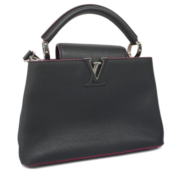 2 Louis Vuitton Capucines BB Taurillon Leather Noir Black