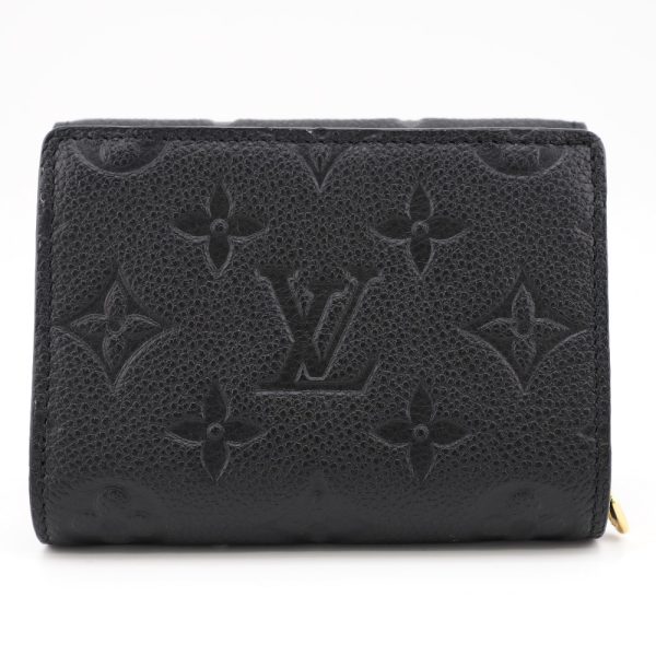 2 Louis Vuitton Portefeuille Metis Compact Monogram Implant Trifold Wallet Black