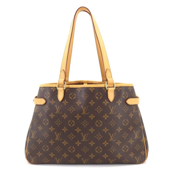 2 Louis Vuitton Monogram Batignolle Orizontal Tote Bag Brown Gold Metal Fittings