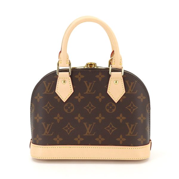 2 Louis Vuitton Monogram Alma BB 2 Way Hand Shoulder Bag Brown