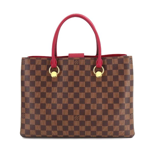 2 Louis Vuitton Damier LV Riverside 2way Tote Shoulder Bag Ebene Redouin