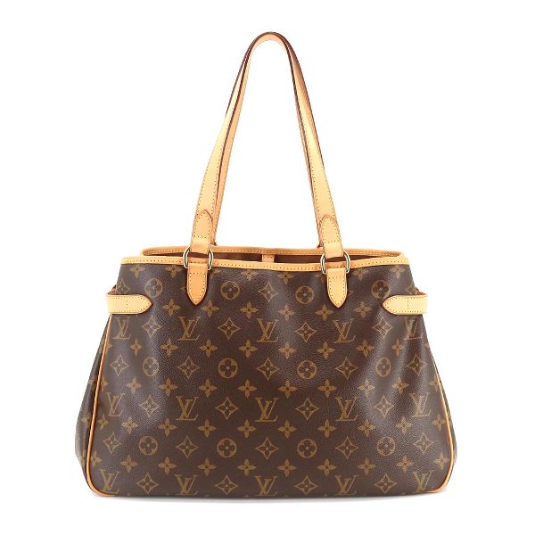 2 Louis Vuitton Monogram Batignolles Horizontal Tote Bag Brown Gold Metal Fittings