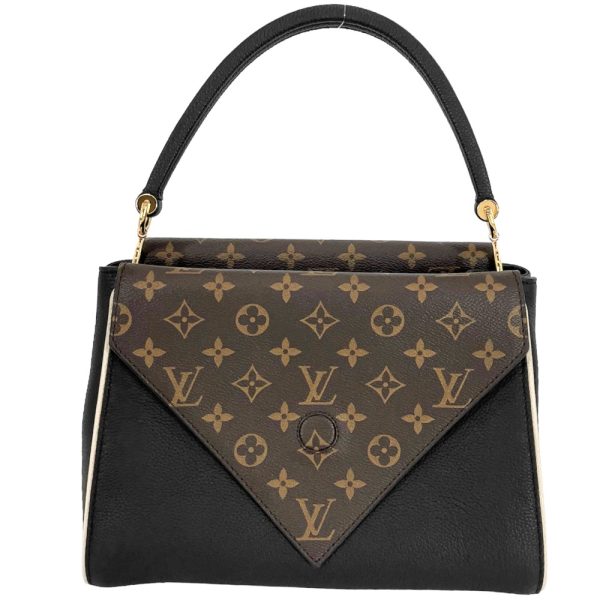 2 Louis Vuitton 2way Monogram Double V Handbag Shoulder Bag