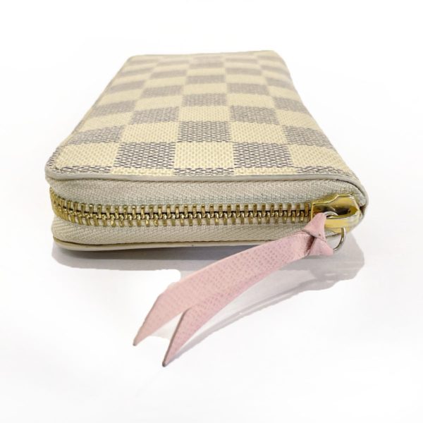 2 Louis Vuitton Portefeuil Clemence Long Wallet Damier Azur