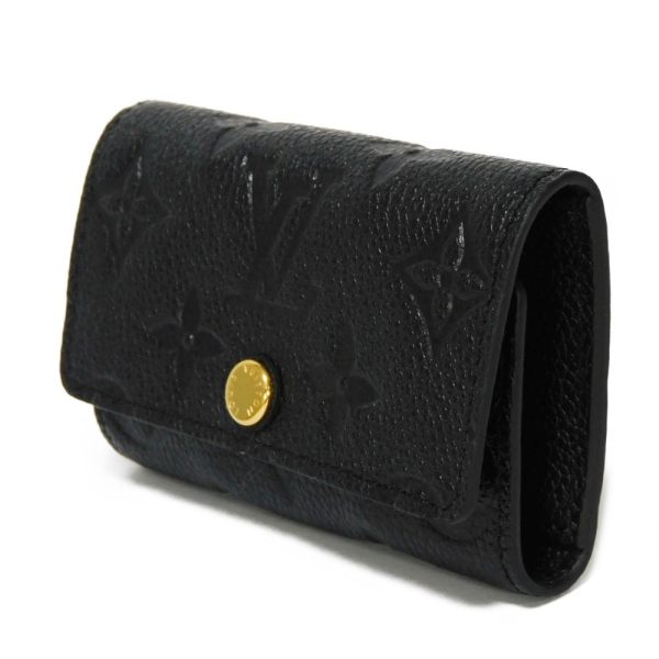 2 Louis Vuitton Key Case Multicle 6 Embossed Black