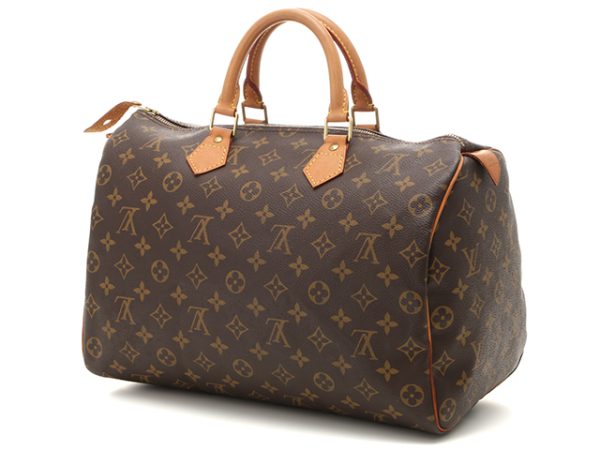 2 Louis Vuitton Speedy 35 Handbag Monogram