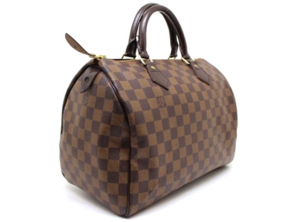 2 Louis Vuitton Speedy 30 Boston Bag Handbag Damier