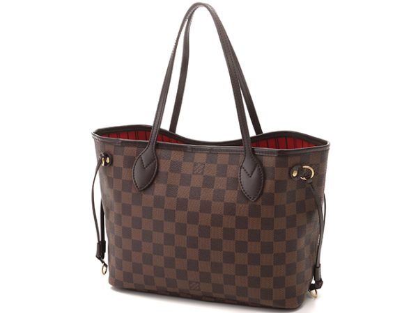 2 Louis Vuitton Neverfull PM Tote Bag Damier