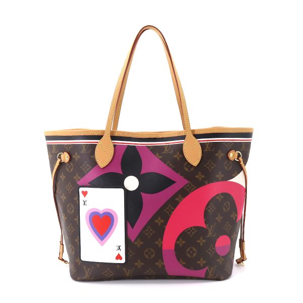 2 Louis Vuitton Game On Monogram Neverfull MM Tote Bag Multicolor