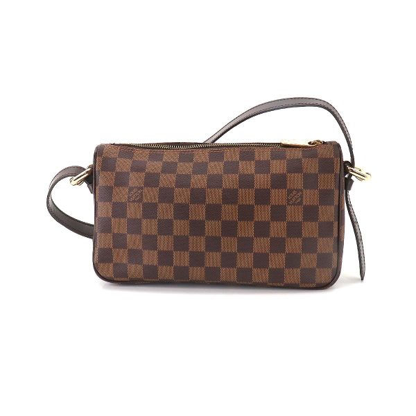 2 Louis Vuitton Damier Ravello GM Shoulder Bag Ebene Gold Metal Fittings