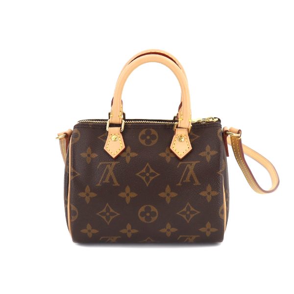 2 Louis Vuitton Monogram Nano Speedy 2 Way Hand Shoulder Bag