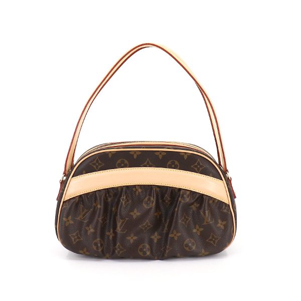 2 Louis Vuitton Monogram Clara Hand Bag Brown Gold Metal Fittings