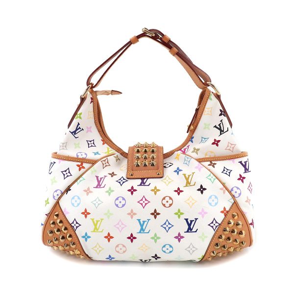 2 Louis Vuitton Monogram Multicolor Chrissie MM Shoulder Bag Bron