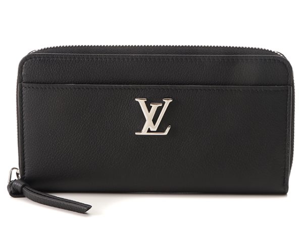 2 Louis Vuitton Zippy Lock Me Taurillon Noir Black Long Wallet