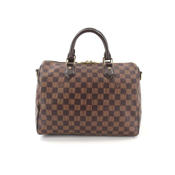 2 Louis Vuitton Damier Speedy Bandouliere 30 2way Hand Shoulder Bag Ebene