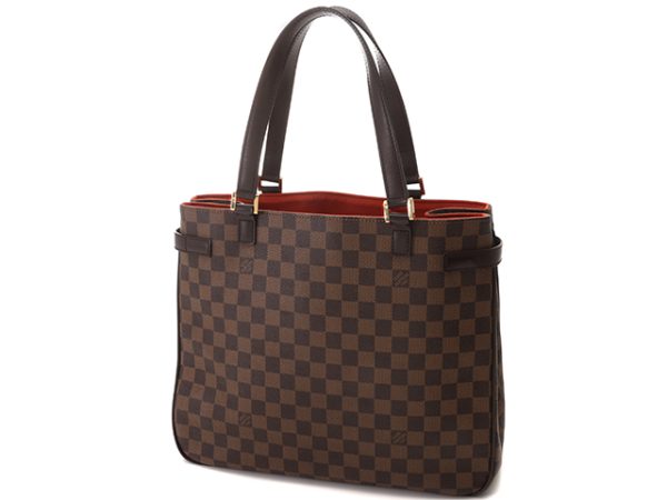 2 Louis Vuitton Damier Handbag Tote Bag Brown