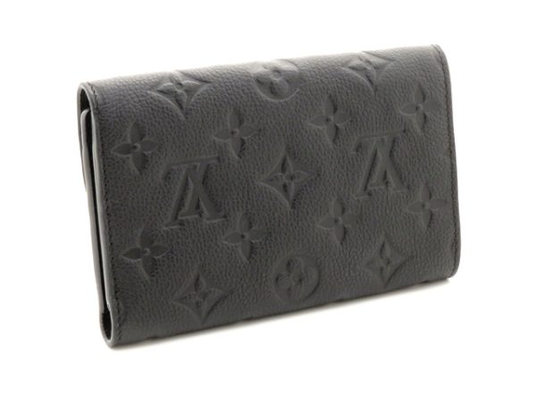 2 Louis Vuitton Portefeuille Curise Monogram Implant Black