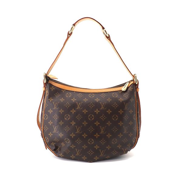 2 Louis Vuitton Monogram Tulum GM Shoulder Bag Brown Gold Hardware