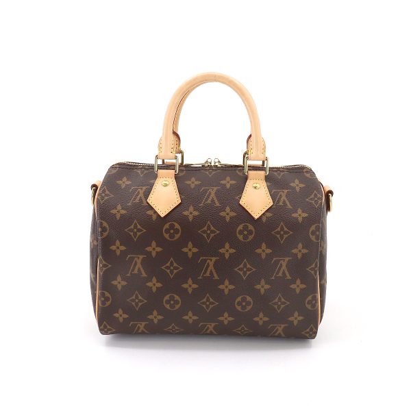 2 Louis Vuitton Monogram Speedy Bandouliere 25 Shoulder Bag Brown