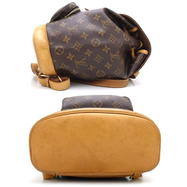 2 Louis Vuitton Monogram Montsuri MM Backpack Brown