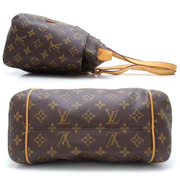 2 Louis Vuitton Monogram Totally PM Tote Bag Brown