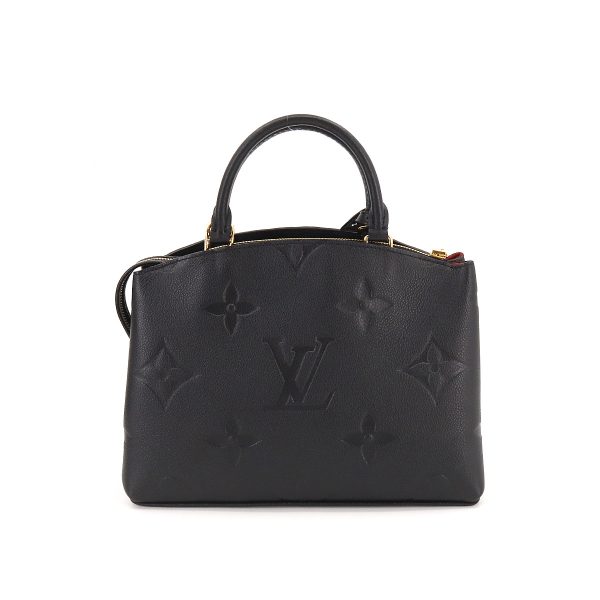 2 Louis Vuitton Monogram Emplant Petit Palais PM Shoulder Bag Leather