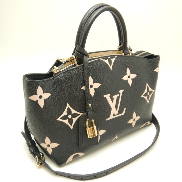 2 Louis Vuitton Petit Palais PM Handbag Amplant Black