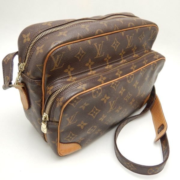 2 Louis Vuitton Monogram Crossbody Shoulder Bag Brown