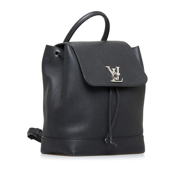 2 Louis Vuitton LockMe Backpack Daypack Noir Black