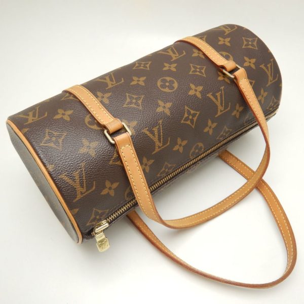 2 Louis Vuitton Monogram Papillon 26 Handbag Brown