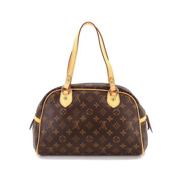 2 Louis Vuitton Monogram Montorgueil PM Hand Bag Brown