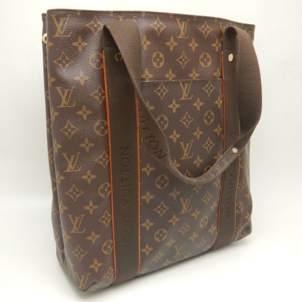 2 Louis Vuitton Monogram Bobourg Tote Bag Brown