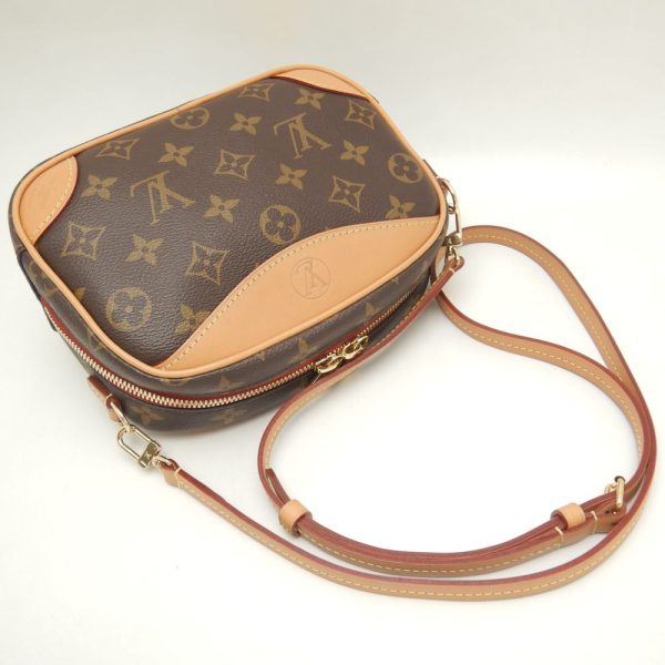 2 Louis Vuitton Monogram Deauville Mini Shoulder Bag Brown