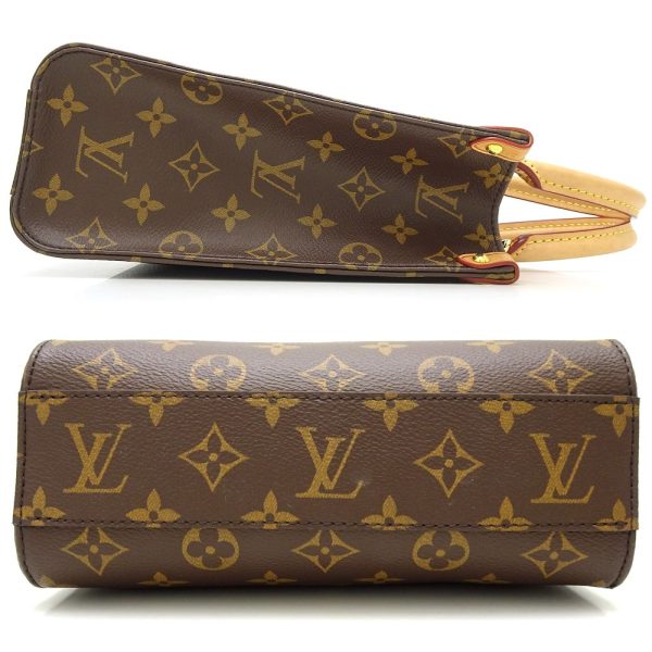 2 Louis Vuitton Monogram Sac Plat BB Handbag Brown