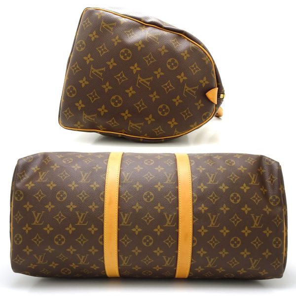 2 Louis Vuitton Monogram Keepall 50 Boston Bag Brown