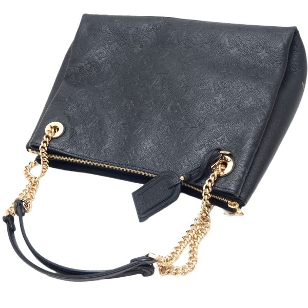 2 Louis Vuitton Surene MM Shoulder Bag Monogram Implant Black