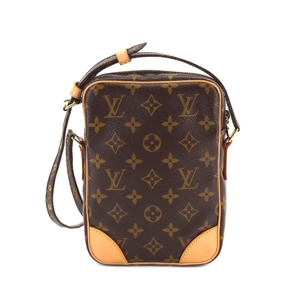 2 Louis Vuitton Monogram Danube Shoulder Bag Brown Gold Hardware