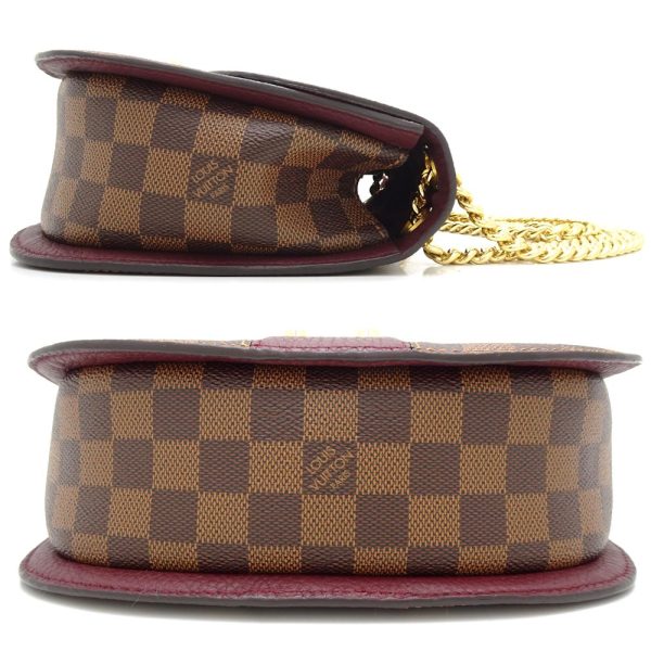 2 Louis Vuitton Damier Wight Bordeaux Chain Shoulder Bag